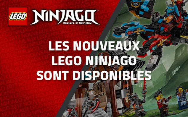 Les nouveaux LEGO Ninjago de 2017 sont disponibles