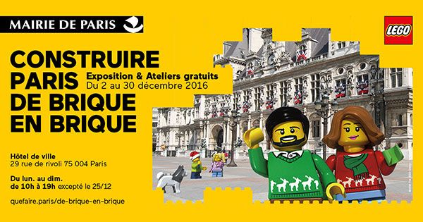 Exposition LEGO Paris de brique en brique - Exposition et animations LEGO à PARIS (75004)
