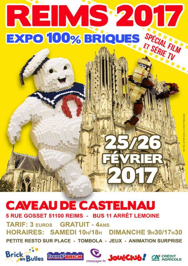 Exposition LEGO Expo 100% Briques Reims 2017 à REIMS (51100)