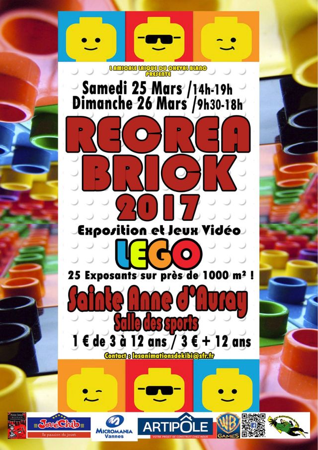 Exposition LEGO Recrea Brick 2017 à SAINTE-ANNE D'AURAY (56400)