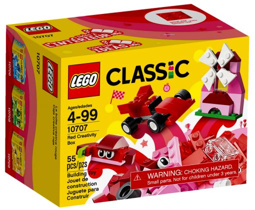 LEGO Classic 10707 Boîte de construction rouge