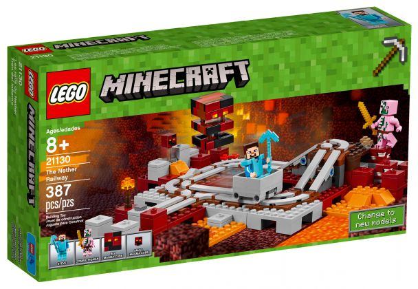 LEGO Minecraft 21130 Les rails du Nether