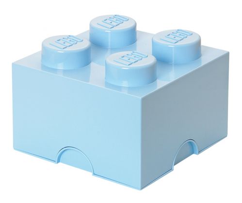 LEGO Rangements 40031736 Brique de rangement bleue claire 4 plots