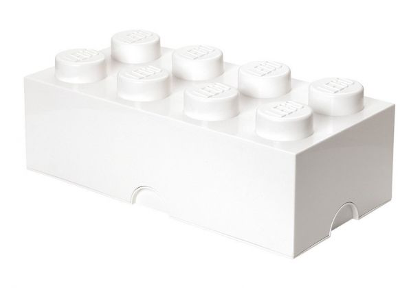 LEGO Rangements 40041735 Brique de rangement blanche 8 Plots