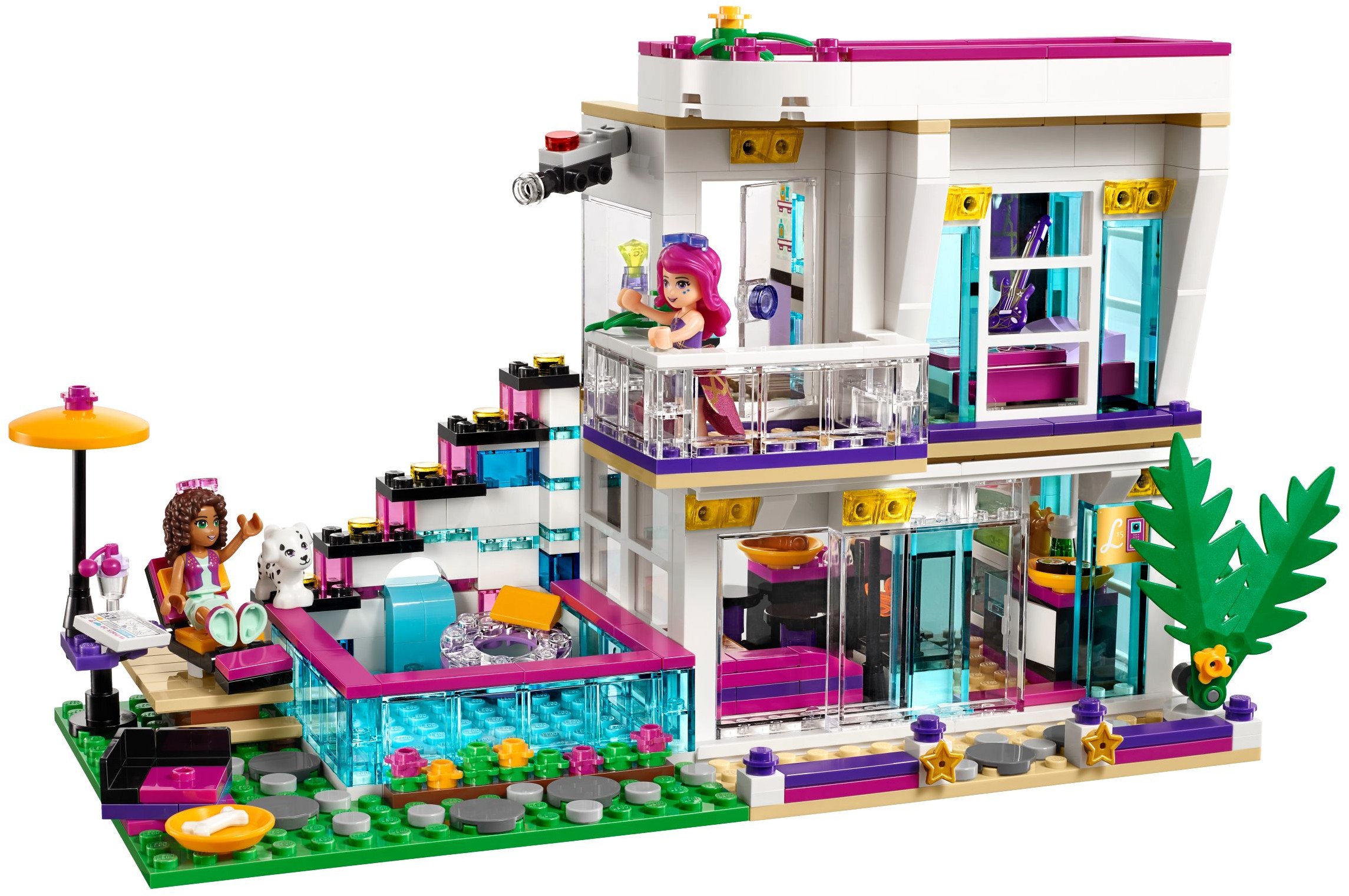 LEGO Friends 41135 pas cher La maison de la Pop Star Livi