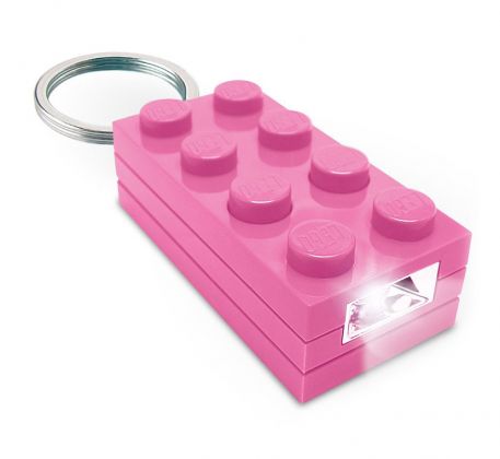 LEGO Porte-clés 5002467 Brique porte-clés lumineuse 2x4 - Rose