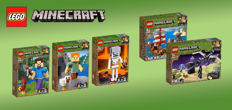 Aperçu des nouveaux LEGO Minecraft de 2019 Aperçu des nouveaux LEGO Minecraft de 2019