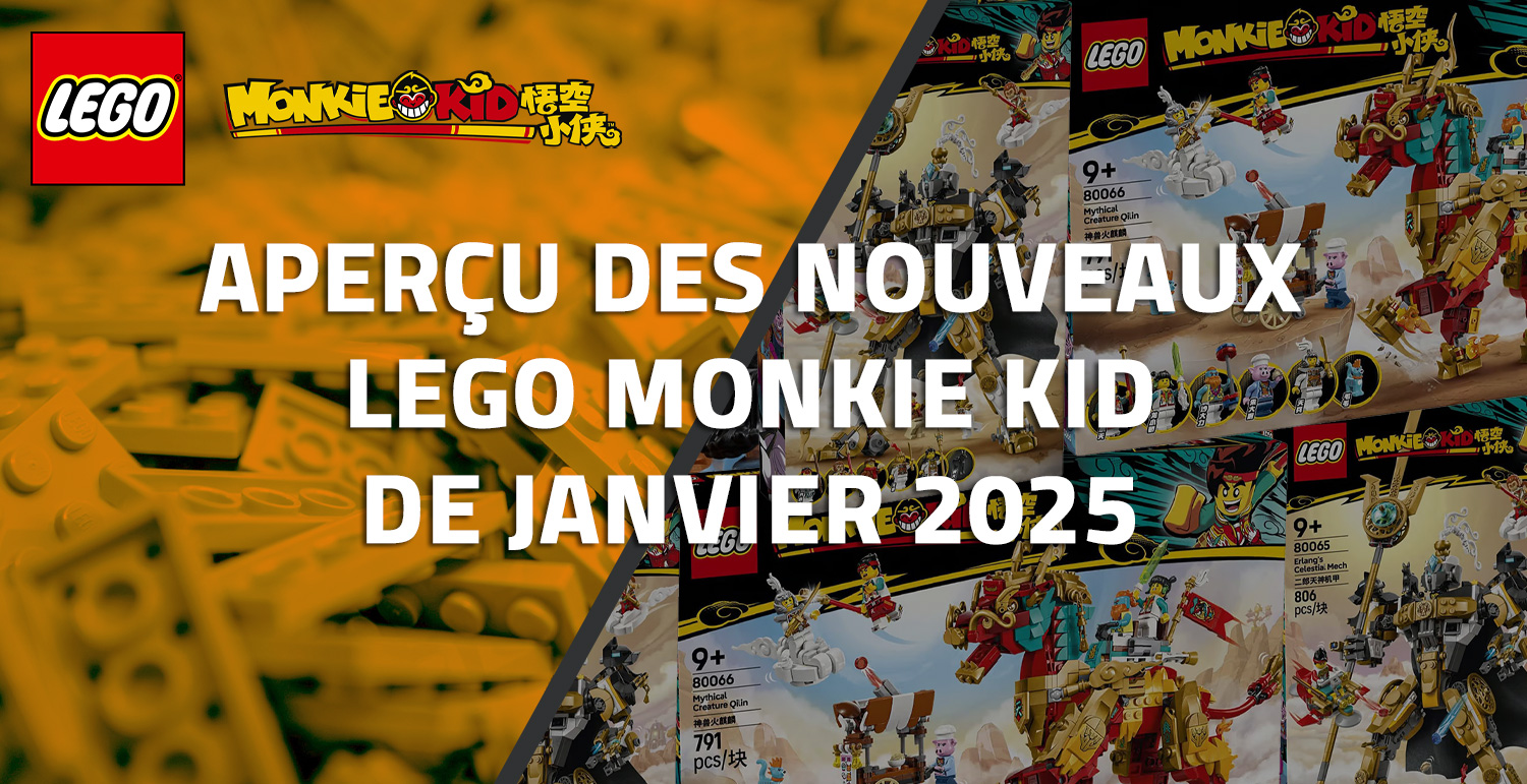Aperçu des nouveaux LEGO Monkie Kid de Janvier 2025