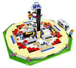 Nouveau LEGO Creator 10257 Le Manège : La colonne centrale