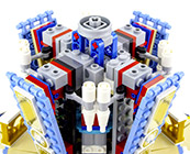 Nouveau LEGO Creator 10257 Le Manège : La colonne centrale