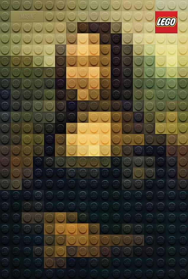 Des oeuvres d'art recréées en briques LEGO