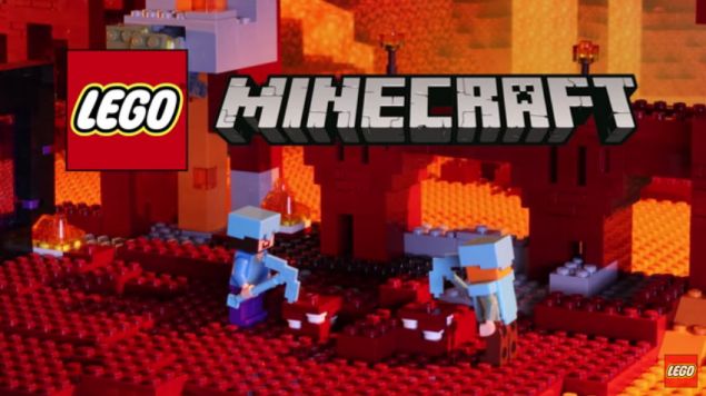 LEGO Minecraft en musique dans le Nether