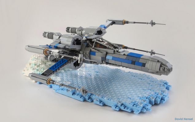 Un T70 X-wing en LEGO