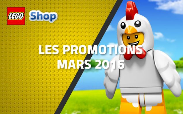 Les promotions LEGO Shop de mars 2016