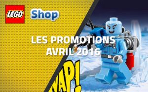 Les promotions LEGO Shop d'avril 2016