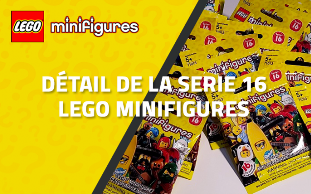 Le détail de la série 16 LEGO Minifigures 71013