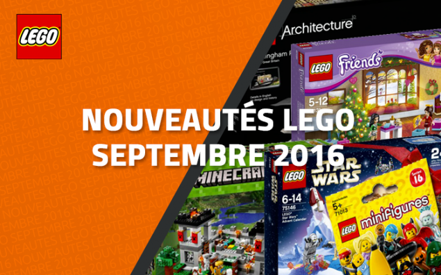 Les nouveautés LEGO de Septembre 2016
