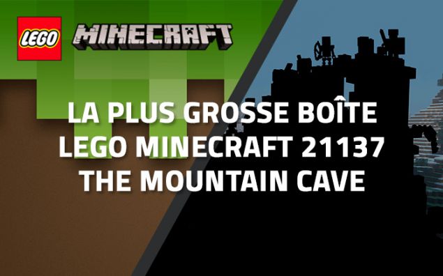 La plus grosse boîte LEGO Minecraft 21137 The Mountain Cave