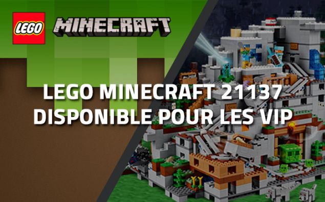LEGO Minecraft 21137 La mine - Disponible pour les VIP