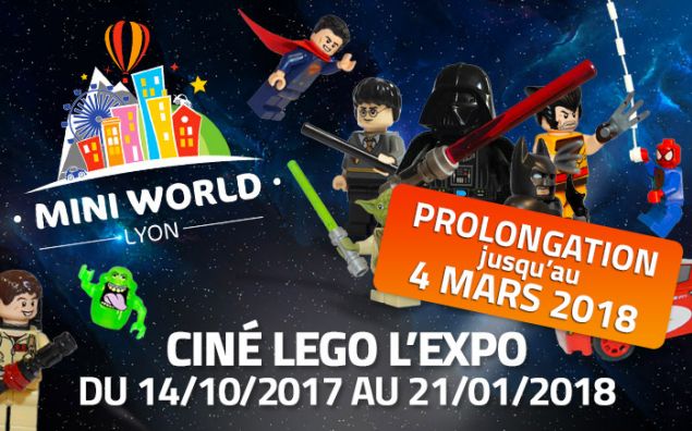 Ciné LEGO L'expo à Mini World LYON - Prolongation jusqu'au 4 Mars 2018