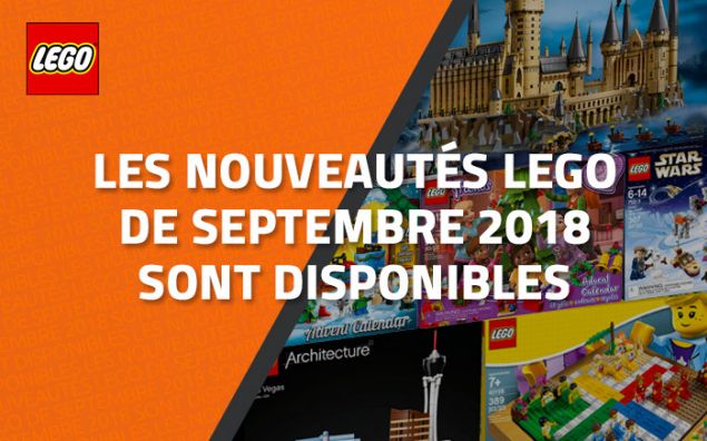 Les nouveautés LEGO de Septembre 2018 sont disponibles
