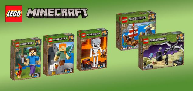 Aperçu des nouveaux LEGO Minecraft de 2019
