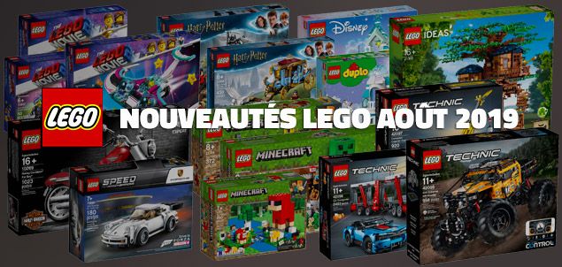 Les nouveautés LEGO d'Août 2019 sont disponibles