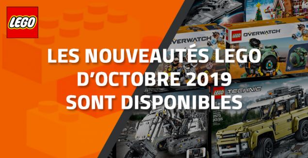 Les nouveautés LEGO d'Octobre 2019 sont disponibles