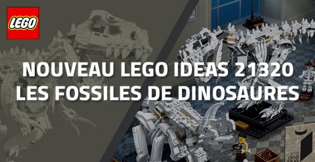 Nouveau LEGO Ideas 21320 Les fossiles de dinosaures