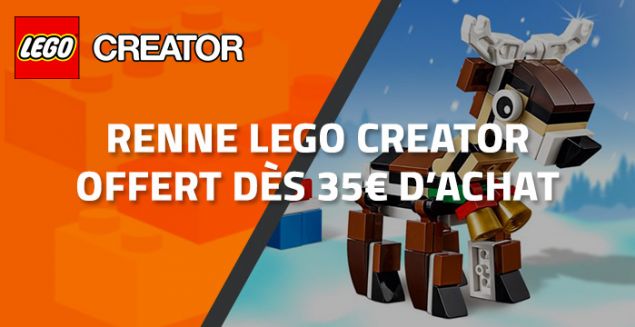 Renne LEGO Creator offert dès 35€ d'achat chez LEGO