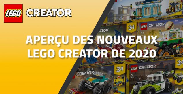 Aperçu des nouveaux LEGO Creator de 2020
