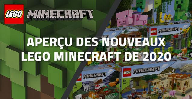 Aperçu des nouveaux LEGO Minecraft de 2020