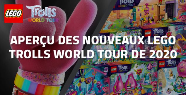 Aperçu des nouveaux LEGO Trolls World Tour de 2020