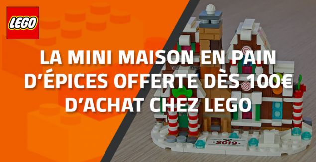 La mini maison en pain d'épices offerte dès 100€ d'achat chez LEGO