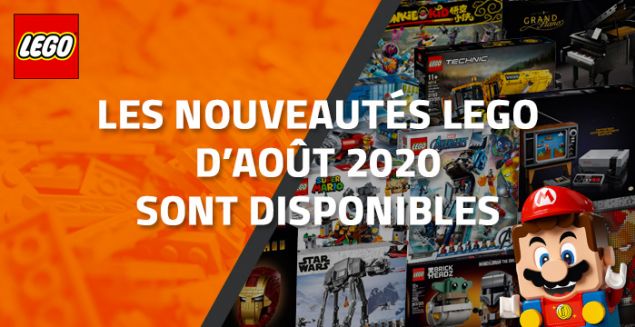 Les nouveautés LEGO d'Août 2020 sont disponibles