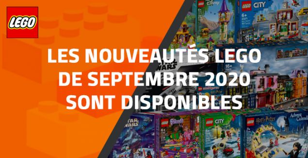 Les nouveautés LEGO de Septembre 2020 sont disponibles