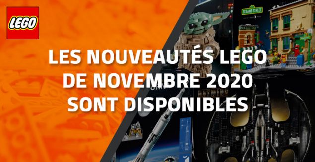 Les nouveautés LEGO de Novembre 2020 sont disponibles