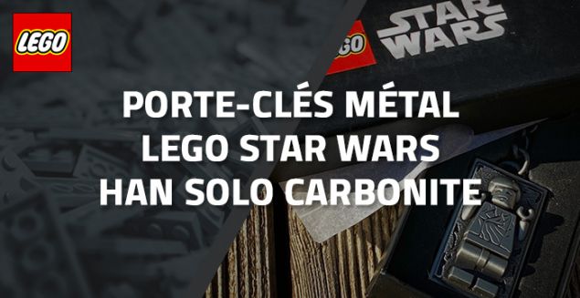 Porte-clés métal LEGO Star Wars Han Solo dans la carbonite