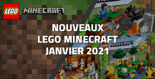 Aperçu des nouveaux LEGO Minecraft de Janvier 2021