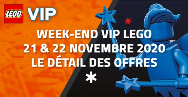 Week-end VIP LEGO 21 & 22 Novembre 2020 : Le détail des offres