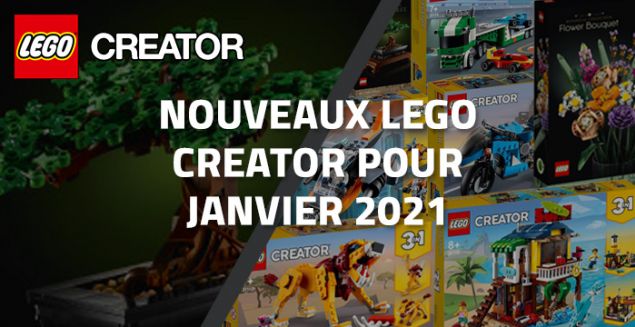 Aperçu des nouveaux LEGO Creator de Janvier 2021