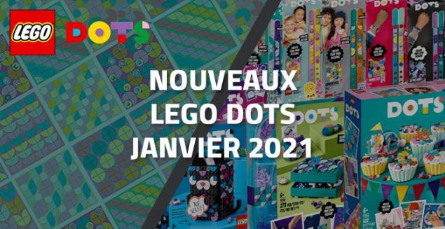 Aperçu des nouveaux LEGO Dots de Janvier 2021