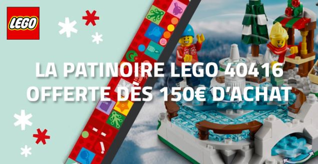 La patinoire LEGO 40416 offerte chez LEGO dès 150€ d'achat