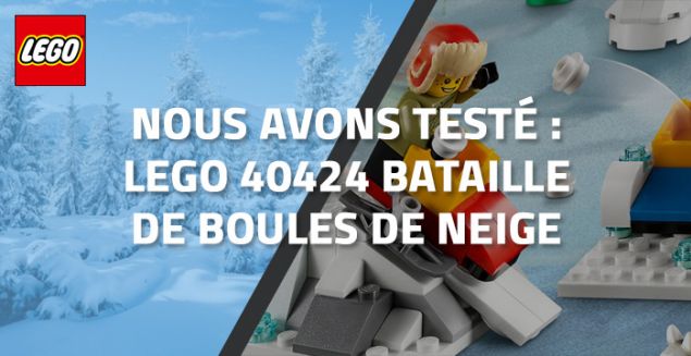 Nous avons testé : LEGO 40424 Bataille de boules de neiges