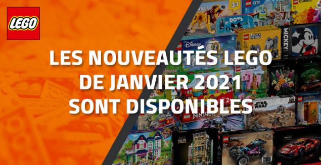 Les nouveautés LEGO de Janvier 2021 sont disponibles