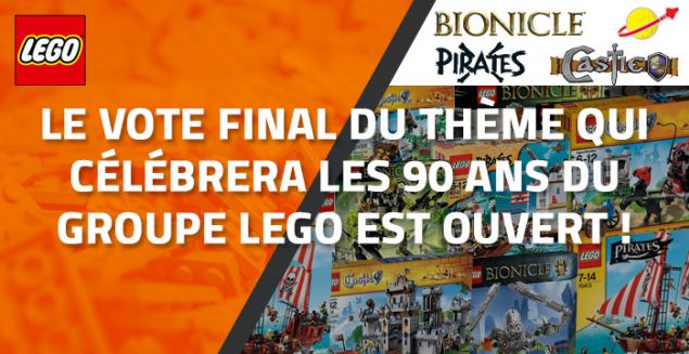 Le vote final du thème qui célébrera les 90 ans du groupe LEGO est ouvert !