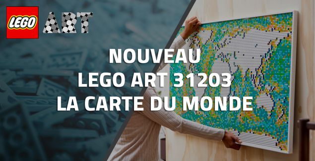 Nouveau LEGO Art 31203 La Carte du Monde