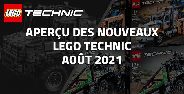 Aperçu des nouveaux LEGO Technic d'Août 2021