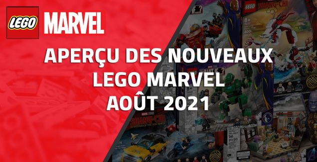 Aperçu des nouveaux LEGO Marvel d'Août 2021