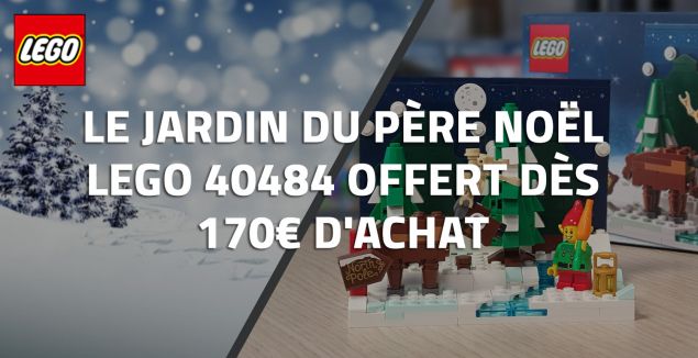 Le jardin du Père Noël LEGO 40484 offert dès 170€ d'achat